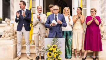 Illustratie: De uitreiking van de 'Vlaamse Eretekens' van de Vlaamse gemeenschap tijdens de vieringen ter gelegenheid van de Vlaamse feestdag, vrijdag 11 juli 2025 in het Errerahuis in Brussel.